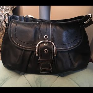 Coach Soho Flap Black Leather